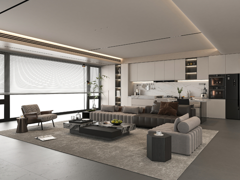 Modern Living&Dining Room