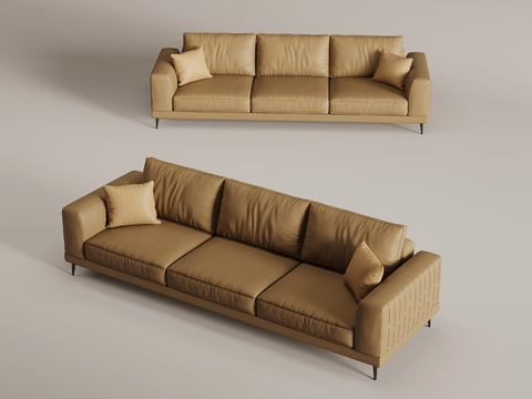 Modern Multiplayer Sofa Leather Sofa