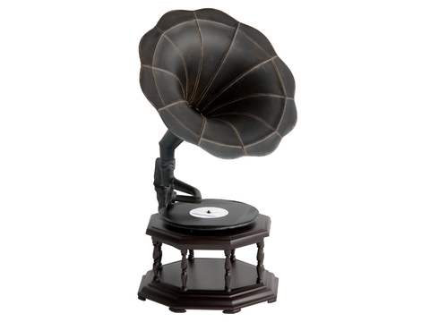 retro phonograph record player