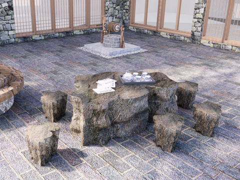 Outdoor Tables and Chairs Stone Tables and Chairs