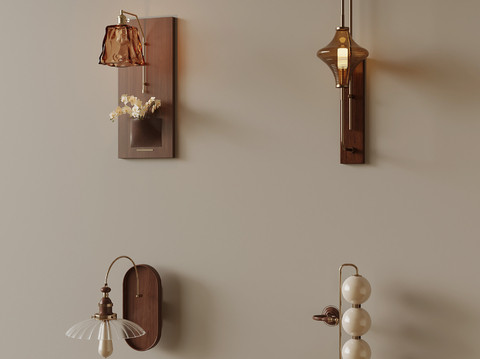 Middle style wall lamp