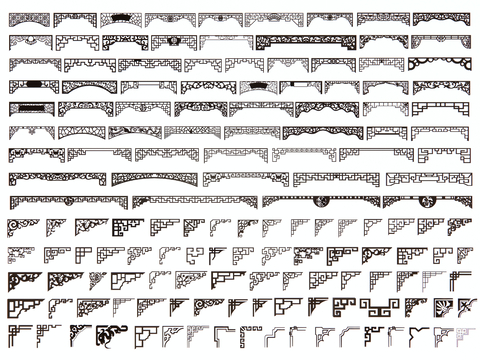 Chinese-style drop-off window grilles pane