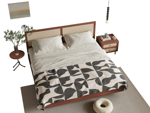 Middle Style Double Bed