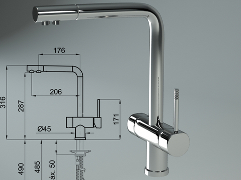 Stainless steel faucet