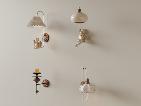 Middle style wall lamp