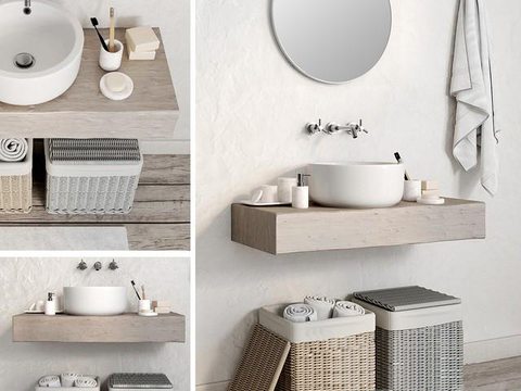 Modern Wash-basin Wash basin Hanging table basin Dirty clothes basket