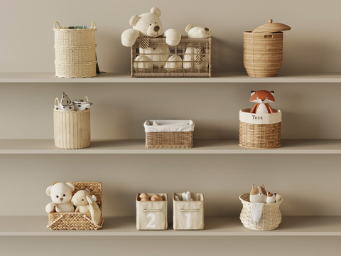 Modern Storage Basket Rattan Storage Basket