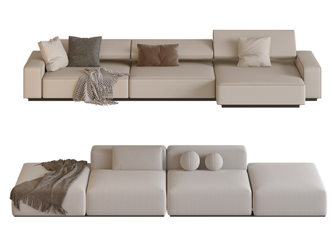 Cream Style multi-person sofa