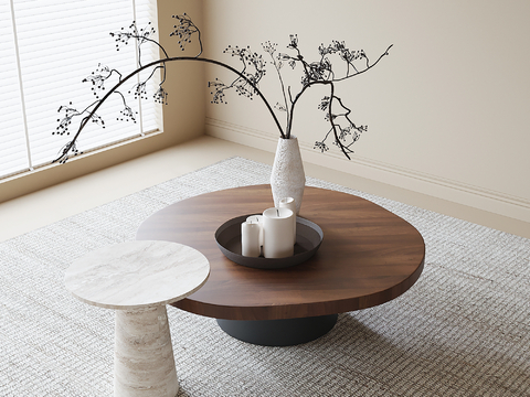 Round coffee table