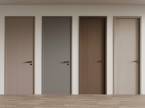 Modern interior door wooden door single door