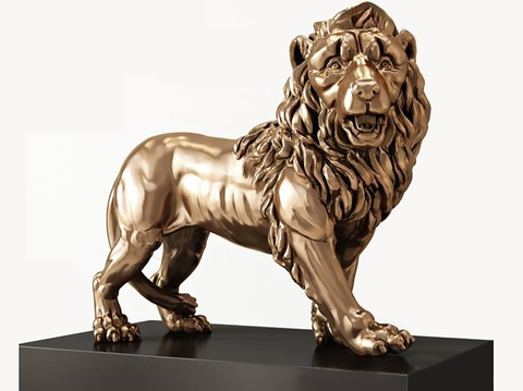 Animal Sculpture Lion Sculpture Copper Lion Ornaments