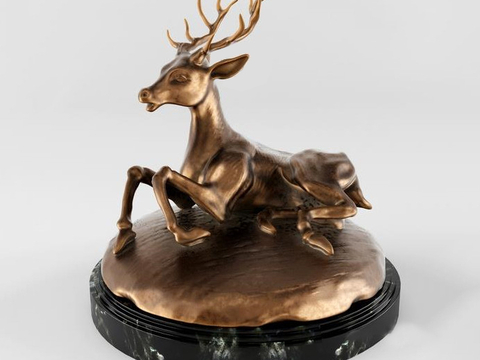 Animal Sculpture Sika Deer Sculpture