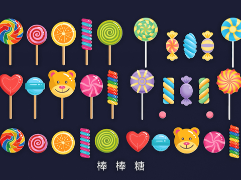 Lollipop Candy Cartoon Wall Decoration