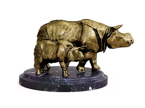 Animal Sculpture Rhino Sculpture Art Ornaments