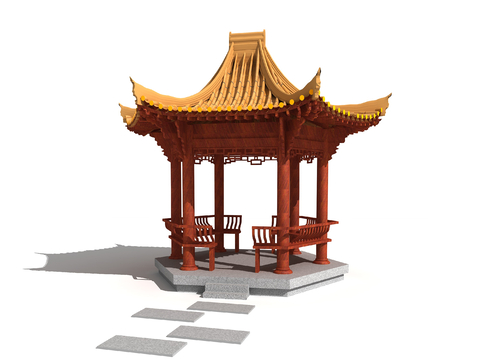 Chinese-style ancient pavilion pavilion rest pavilion