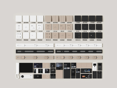 Switch socket intelligent panel access control