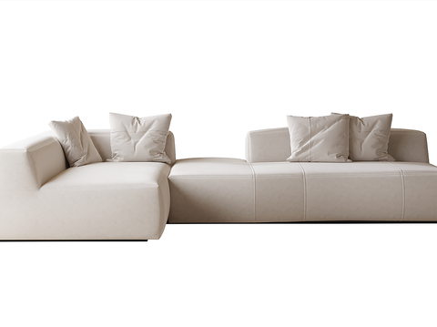 Modern corner fabric sofa