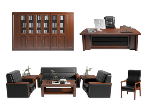 Modern office bookcase office sofa