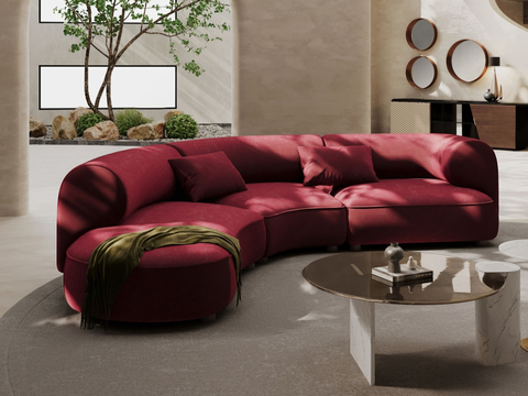 shaped sofa curved sofa