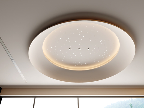 Modern round star ceiling