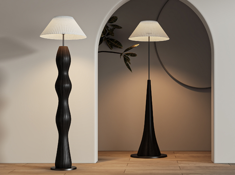 Middle style floor lamp