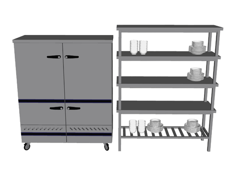 Kitchen Supplies Storage Rack Refrigerated Cabinet