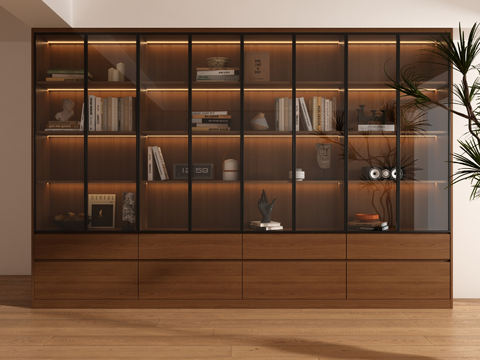 Middle Style Bookcase Bookshelf