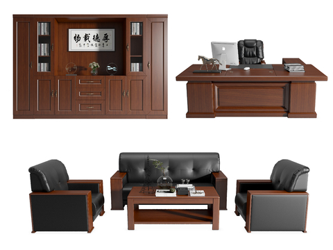 Modern Office Desk and Chair Boss Desk and Chair