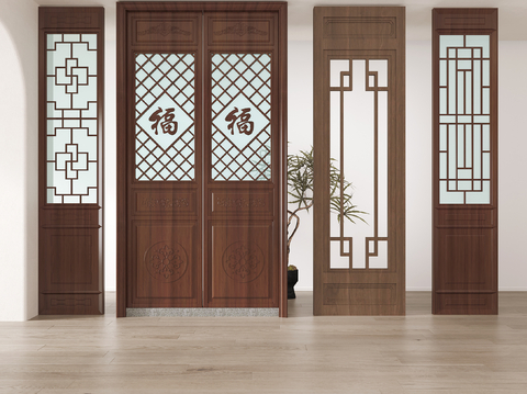 New Chinese Partition Door