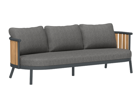 Multiplayer sofa armrest sofa u model