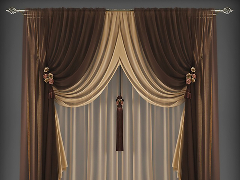 European-style curtain screen curtain