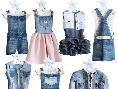 Children's Clothing Skirt Denim Skirt dress