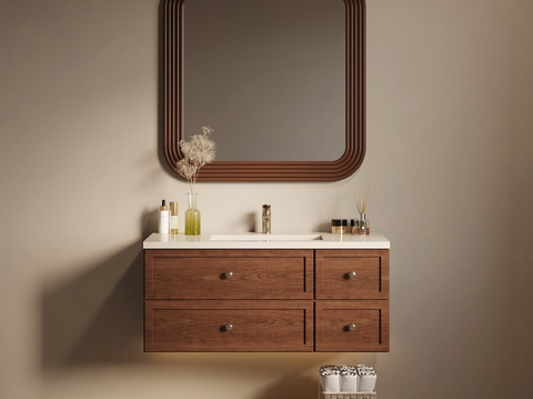 Middle Style Bathroom Cabinet