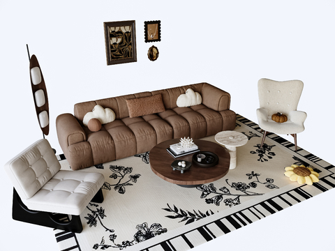 Mid-ancient style Sectional Sofa