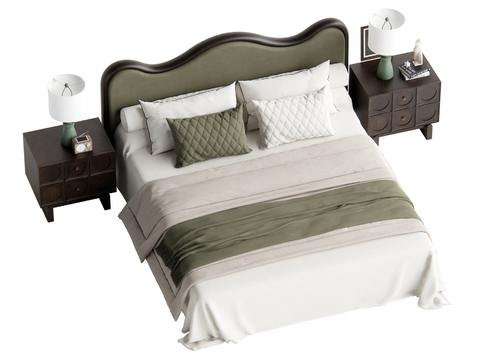 Middle Style Double Bed