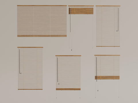 roller blind bamboo curtain