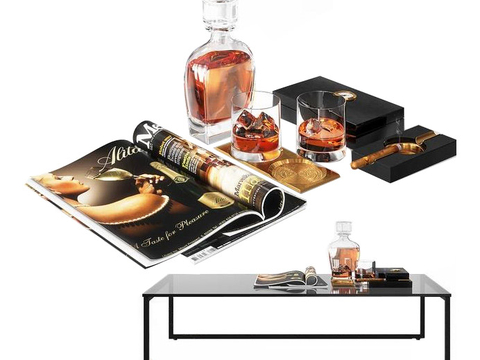 Modern Tent Desktop Ornaments Alcohol Books Ashtray