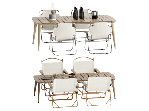 Modern Folding Table and Chair Outdoor Table and Chair Camping Chair