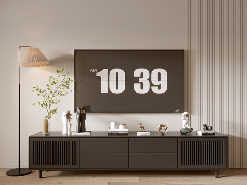 Modern Black TV Cabinet