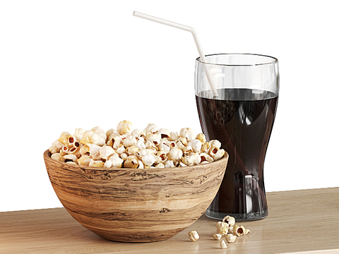 Popcorn Coke Food Snack Drinks