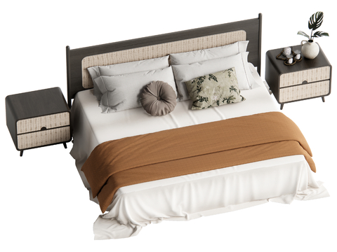 Middle Style Double Bed