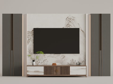 New Chinese Wall TV cabinet