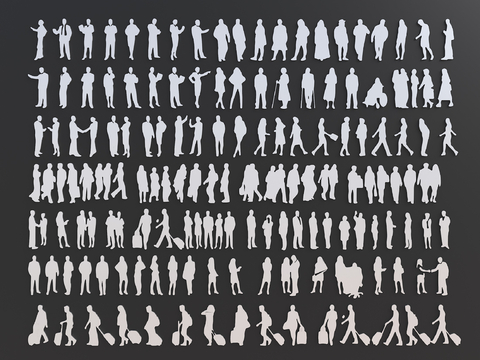 Modern Figure Silhouette Wall Decorations