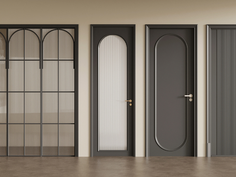 French wooden door single door glass door sliding door