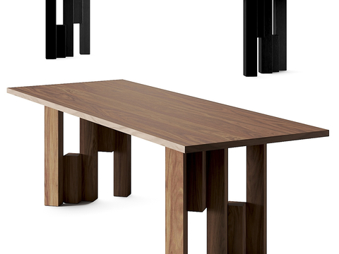 Mokko Fenestra Modern Rectangular Dining Table Desk