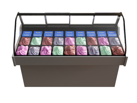 Ice cream display cabinet