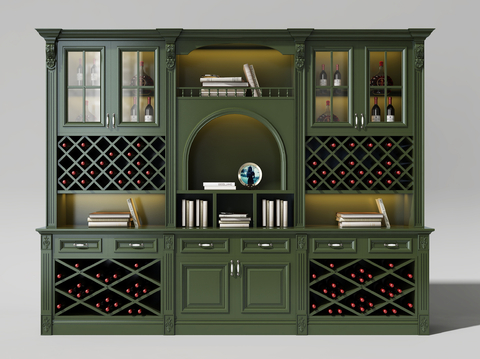 European-style wine cabinet