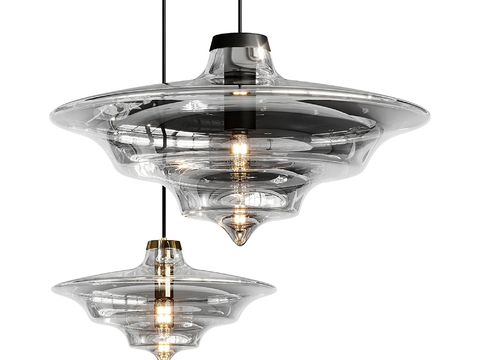 Modern glass chandelier