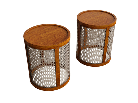 New Chinese Stool Bamboo Stool Round Stool