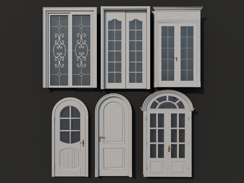 European-style door sliding door double door